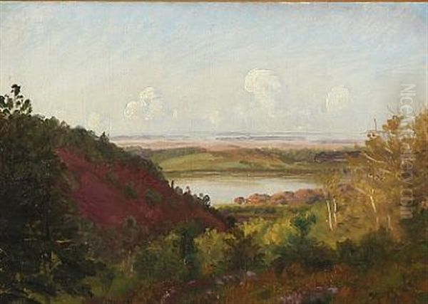 View From Silkeborgsoerne, Denmark Oil Painting by Vilhelm Kyhn