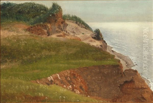 Beach Scene From Tisvilde, Denmark Oil Painting by Vilhelm Kyhn