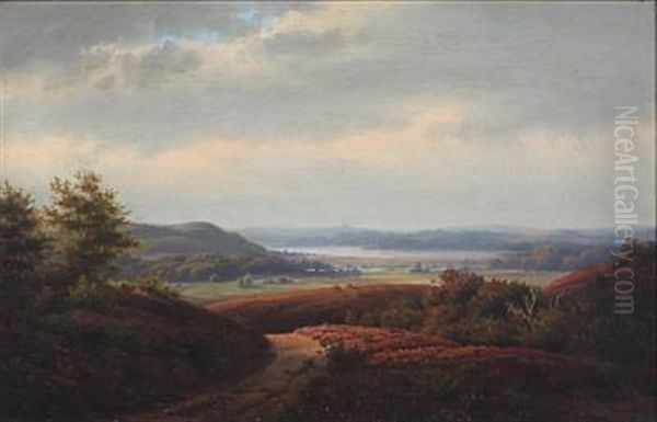 Showers At Silkeborg Lakes Oil Painting by Vilhelm Kyhn