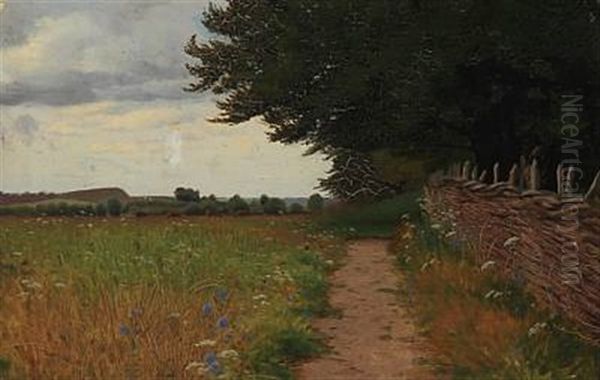 Summer Landscape Oil Painting by Vilhelm Kyhn