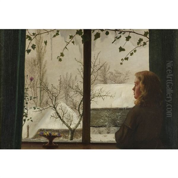 Day Dreams Oil Painting by Vilhelm Kyhn