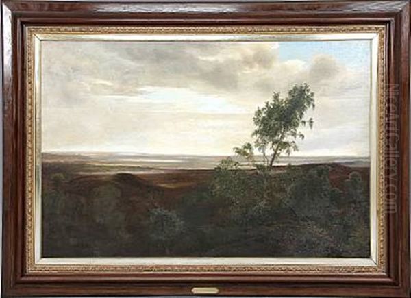 Autumn View Of The Silkeborg Lakes, Denmark Oil Painting by Vilhelm Kyhn