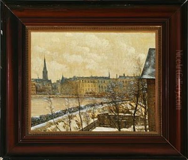 View From The Artist's Studio Oil Painting by Vilhelm Kyhn