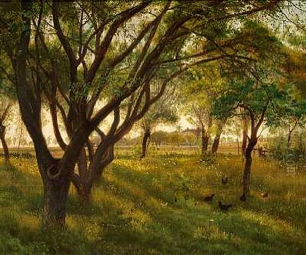 Hons I Haven Oil Painting by Vilhelm Kyhn