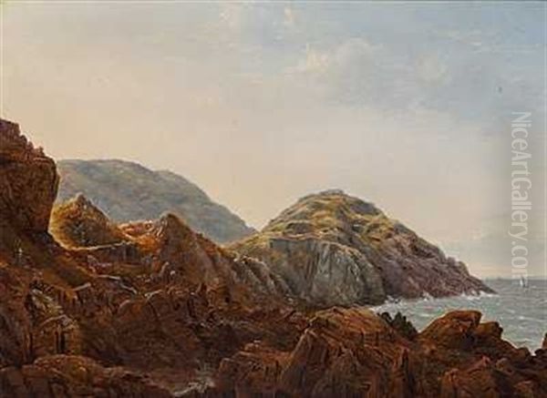 Bornholmsk Kystparti Oil Painting by Vilhelm Kyhn