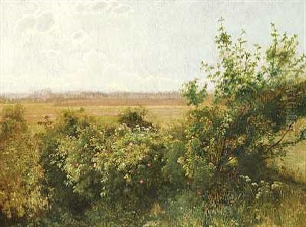 Vilde Roser Oil Painting by Vilhelm Kyhn