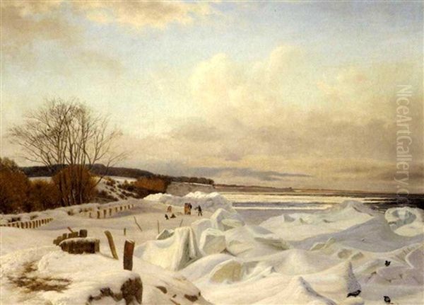 Parti Af Kysten Ved Taarbek Oil Painting by Vilhelm Kyhn