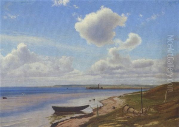 Parti Fra Isefjorden Oil Painting by Vilhelm Kyhn