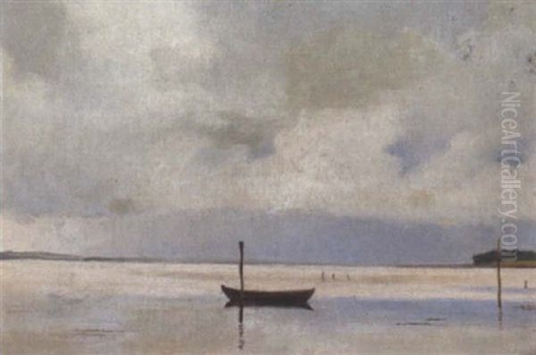 Parti Fra Mariager Fjord Oil Painting by Vilhelm Kyhn