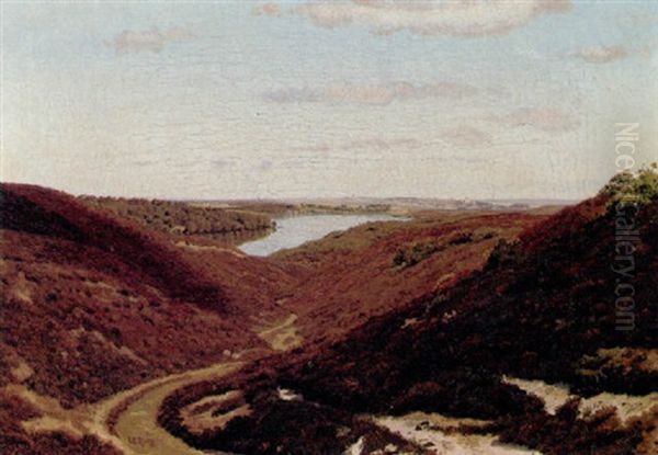 Hald So Med Viborg I Baggrunden Oil Painting by Vilhelm Kyhn