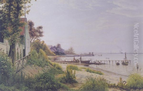 From Hellebaek Oil Painting by Vilhelm Kyhn