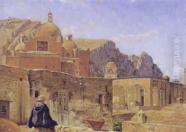 Parti Fra Syditalien Oil Painting by Vilhelm Kyhn