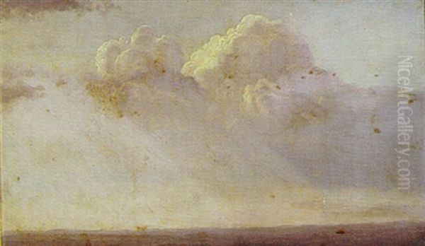 Skystudie Oil Painting by Vilhelm Kyhn