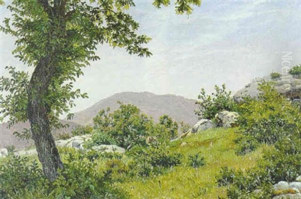 Landskab Fra Chambery Oil Painting by Vilhelm Kyhn