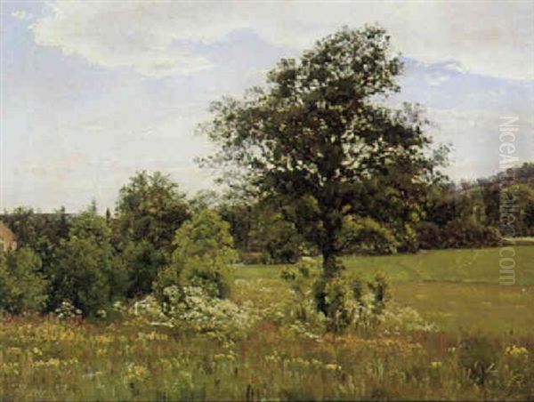 Udsigt Fra Puggaards Ejendom I Halland Oil Painting by Vilhelm Kyhn