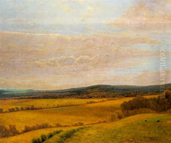 Jysk Landskab, Antagelig Fra Ry Oil Painting by Vilhelm Kyhn