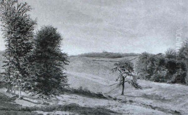 Sommarlandskab Oil Painting by Vilhelm Kyhn