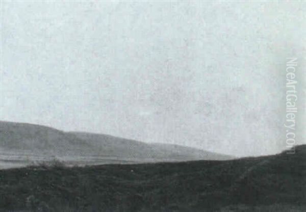 Morgen Ved Ry Med Udsigt Over Lyngbakker Oil Painting by Vilhelm Kyhn