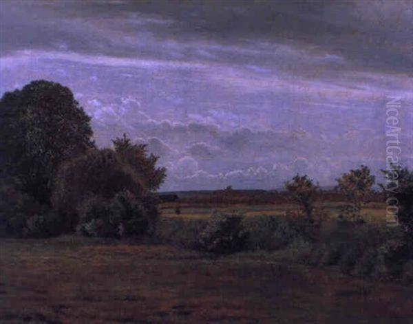 Sommerlandschaft In Bisholt Oil Painting by Vilhelm Kyhn