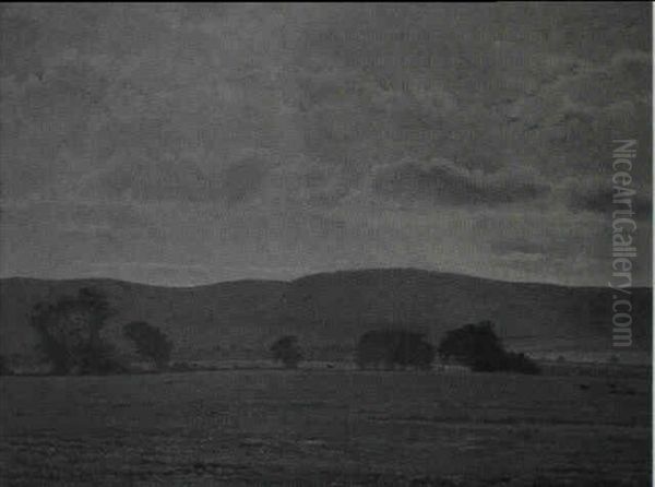 Eftermiddag. Himmelbjergasen Set Fra Rye Station Oil Painting by Vilhelm Kyhn