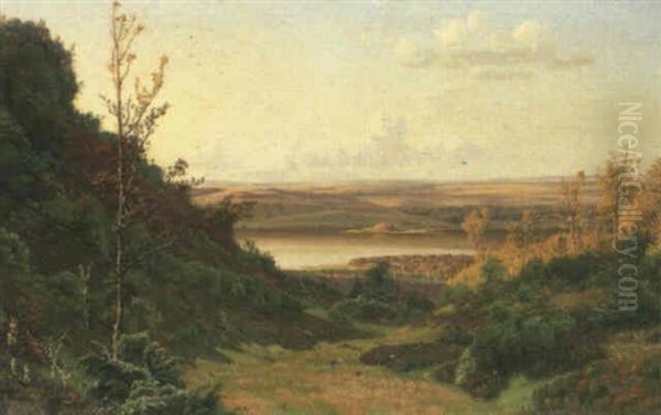 Det Ostlige Affald Af Himmelbjerget, Man Ser Over Mod Laven Oil Painting by Vilhelm Kyhn