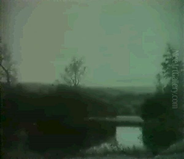 Sildig Aften, Ry Oil Painting by Vilhelm Kyhn