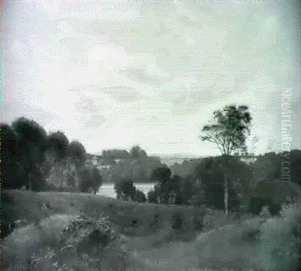 Parti Fra Hindsgavl. Udsigt Til Faeno Oil Painting by Vilhelm Kyhn