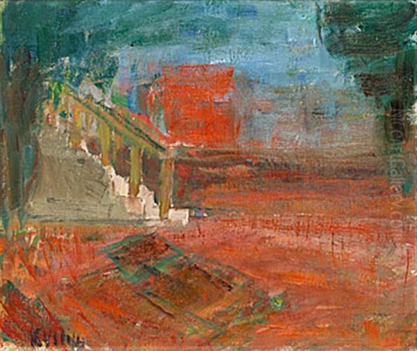 Fran Min Tradgard Oil Painting by Carl Kylberg