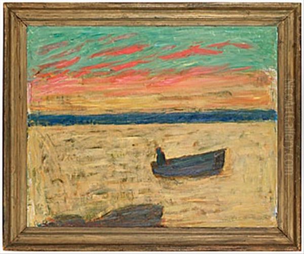 Stilla Kvall I (soir Calme) Oil Painting by Carl Kylberg