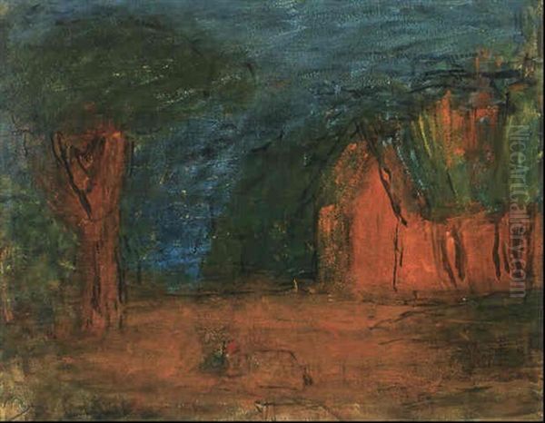 Mellan Makterna Oil Painting by Carl Kylberg