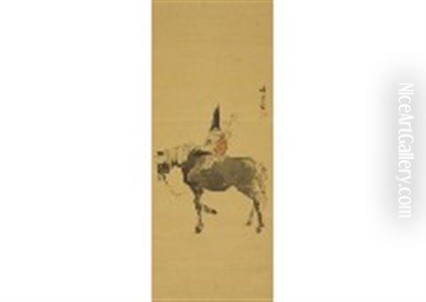 Horse Oil Painting by Kawanabe Kyosai