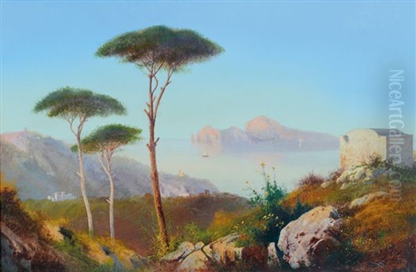 Capri Da Massa Oil Painting by Gioacchino La Pira
