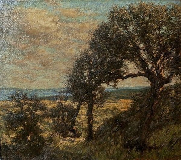 Provencal Oaks, Bormes Oil Painting by Henry Herbert La Thangue