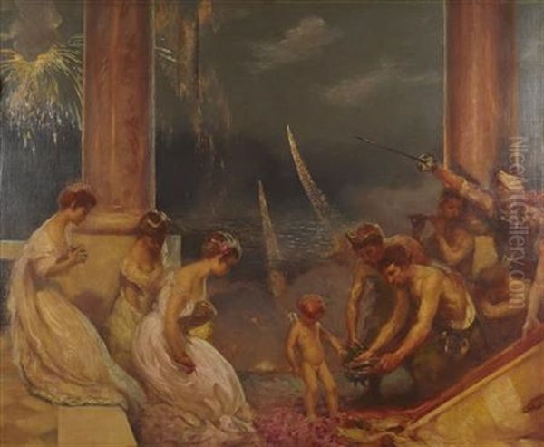 L'autel De L'amour Oil Painting by Gaston La Touche