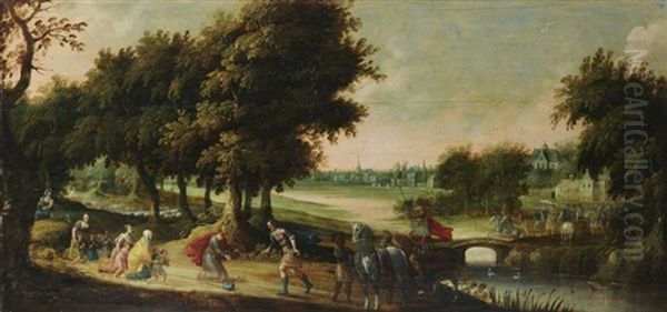 La Rencontre De Joseph Oil Painting by Jasper van der Laanen