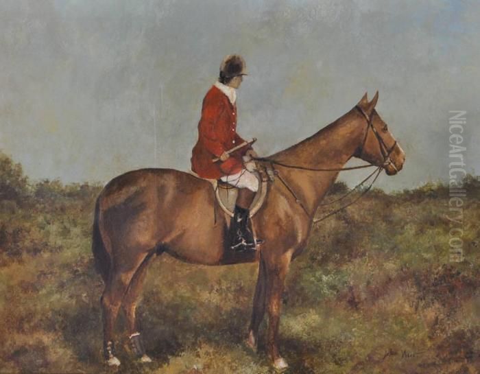 The Quorn Hunt Oil Painting by John Axel Beer