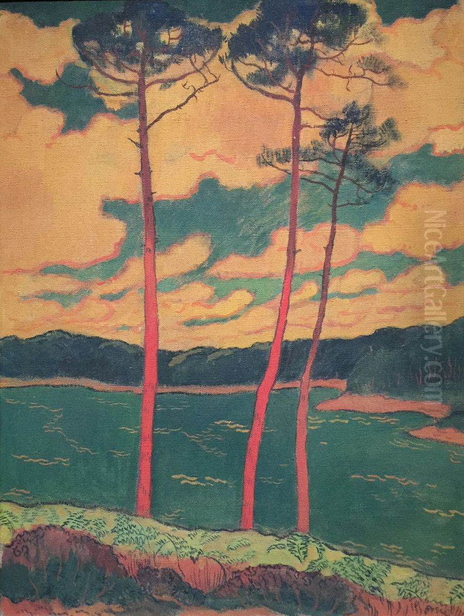 Les Pins Rouges Oil Painting by Georges Lacombe