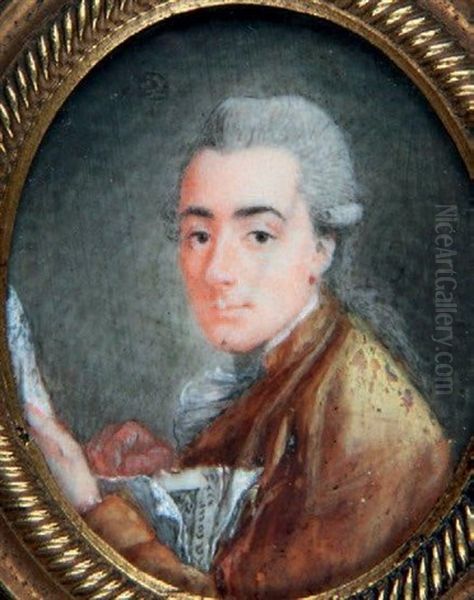 Autoportrait Du Peintre Oil Painting by Pierre Lacour