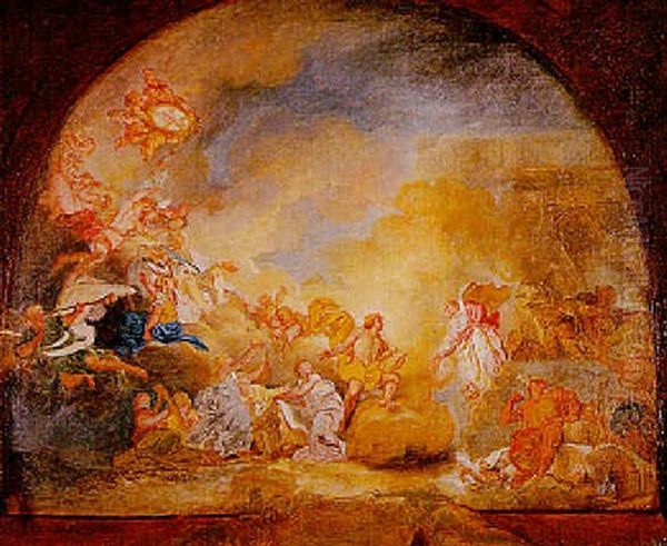 La Gloire Du Gouverneur De Guyenne Oil Painting by Pierre Lacour