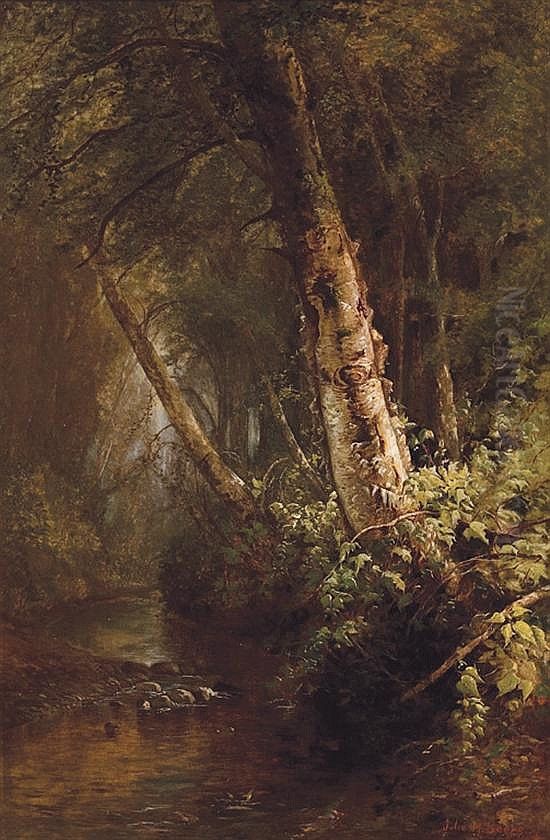 The Old Birch Tree Oil Painting by Julie (Hart) Beers