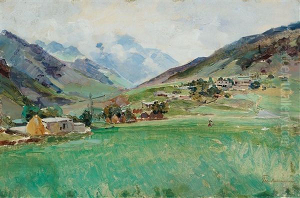 In Crimea Oil Painting by Gennadi Alexandrovich Ladyzhensky