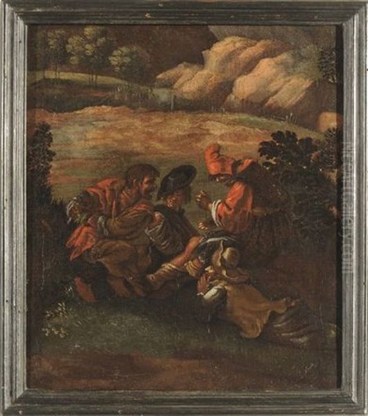Contadini Oil Painting by Pieter Jacobsz Van Laer