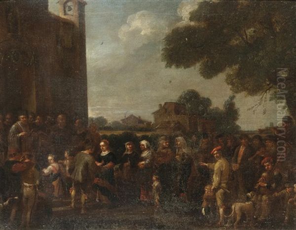 Bambocciade Oil Painting by Pieter Jacobsz Van Laer