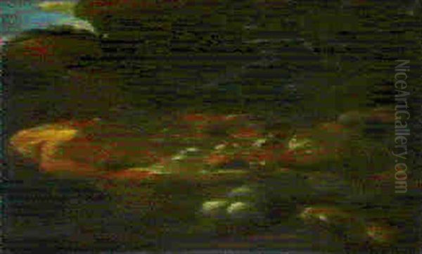 Scena Conviviale Oil Painting by Pieter Jacobsz Van Laer