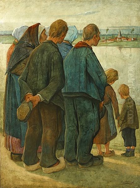 Le Printemps Oil Painting by Eugene Laermans