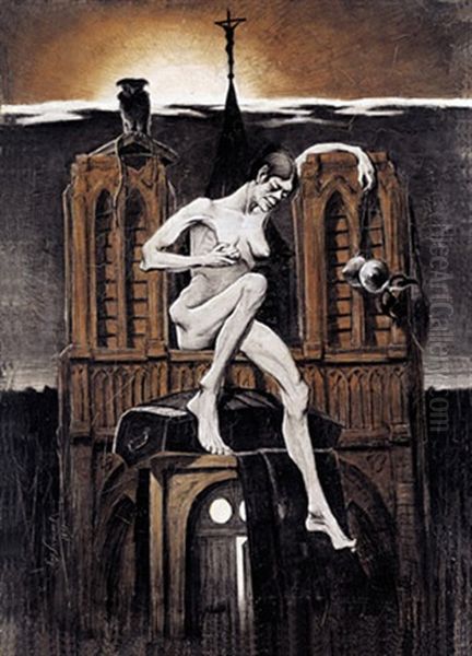 Les Fleurs Du Mal Oil Painting by Eugene Laermans