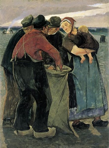 L'automne Oil Painting by Eugene Laermans