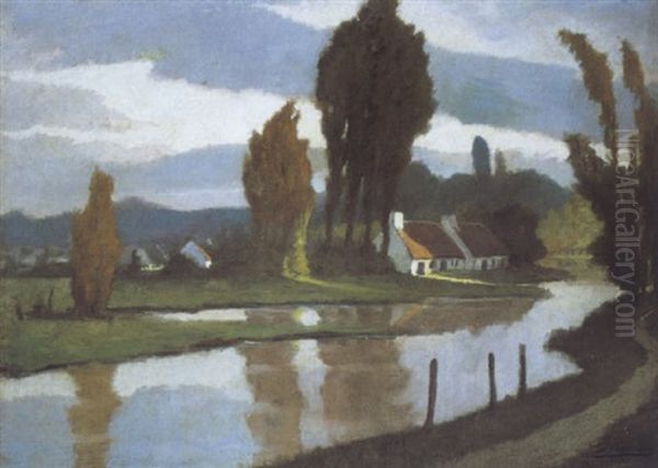 Rayons Mourants Oil Painting by Eugene Laermans