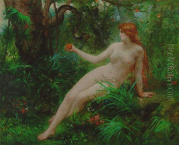 The Temptation Of Eve Oil Painting by Francois Lafon