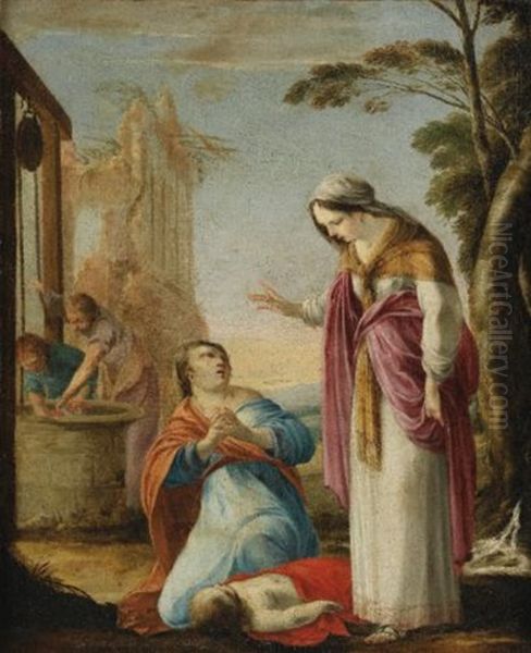 Le Miracle De Sainte Elisabeth De Hongrie Oil Painting by Laurent de (LaHyre) LaHire